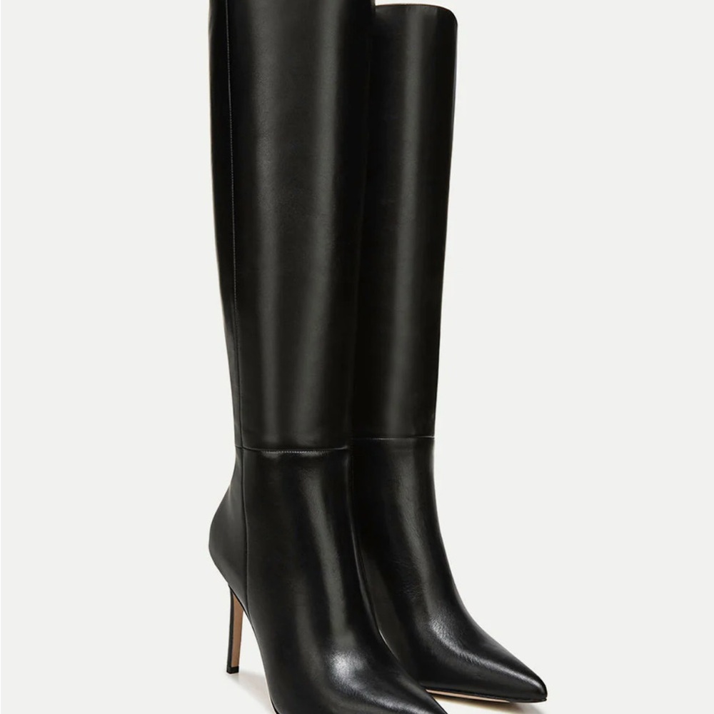 Veronica Beard Black Over the Knee Boots Sleek Design